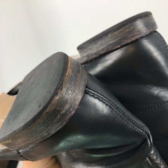 Coach Black & Gold Leather Knee High Martta Boot - Picture 13 of 15